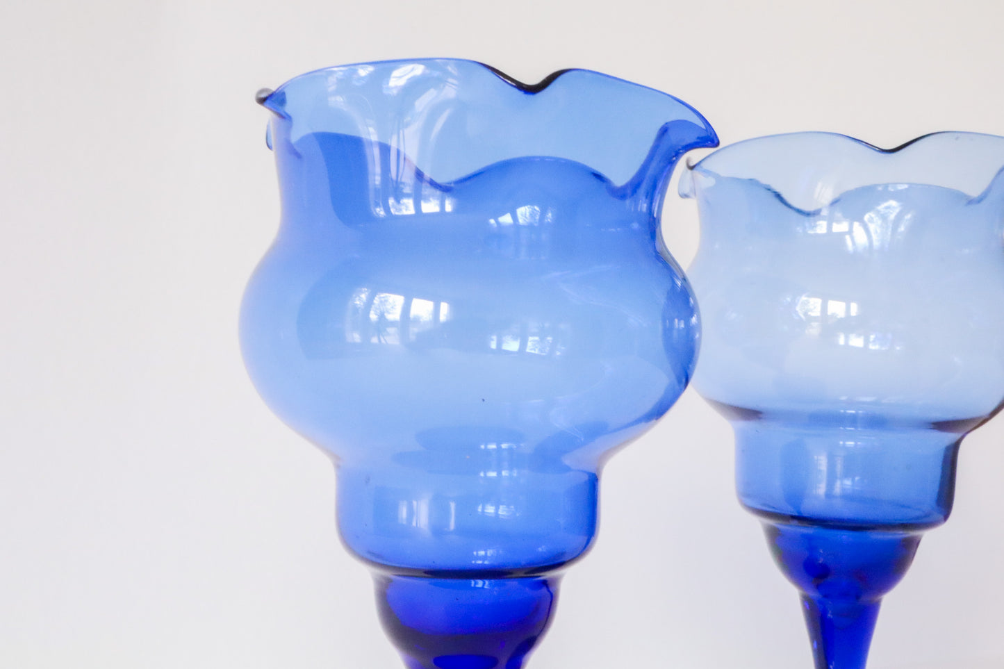 Wijnglazen Blauw 2st