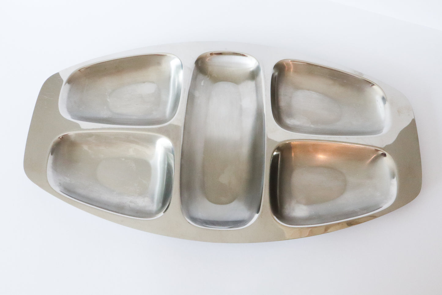 Zilveren Snack Tray Oval
