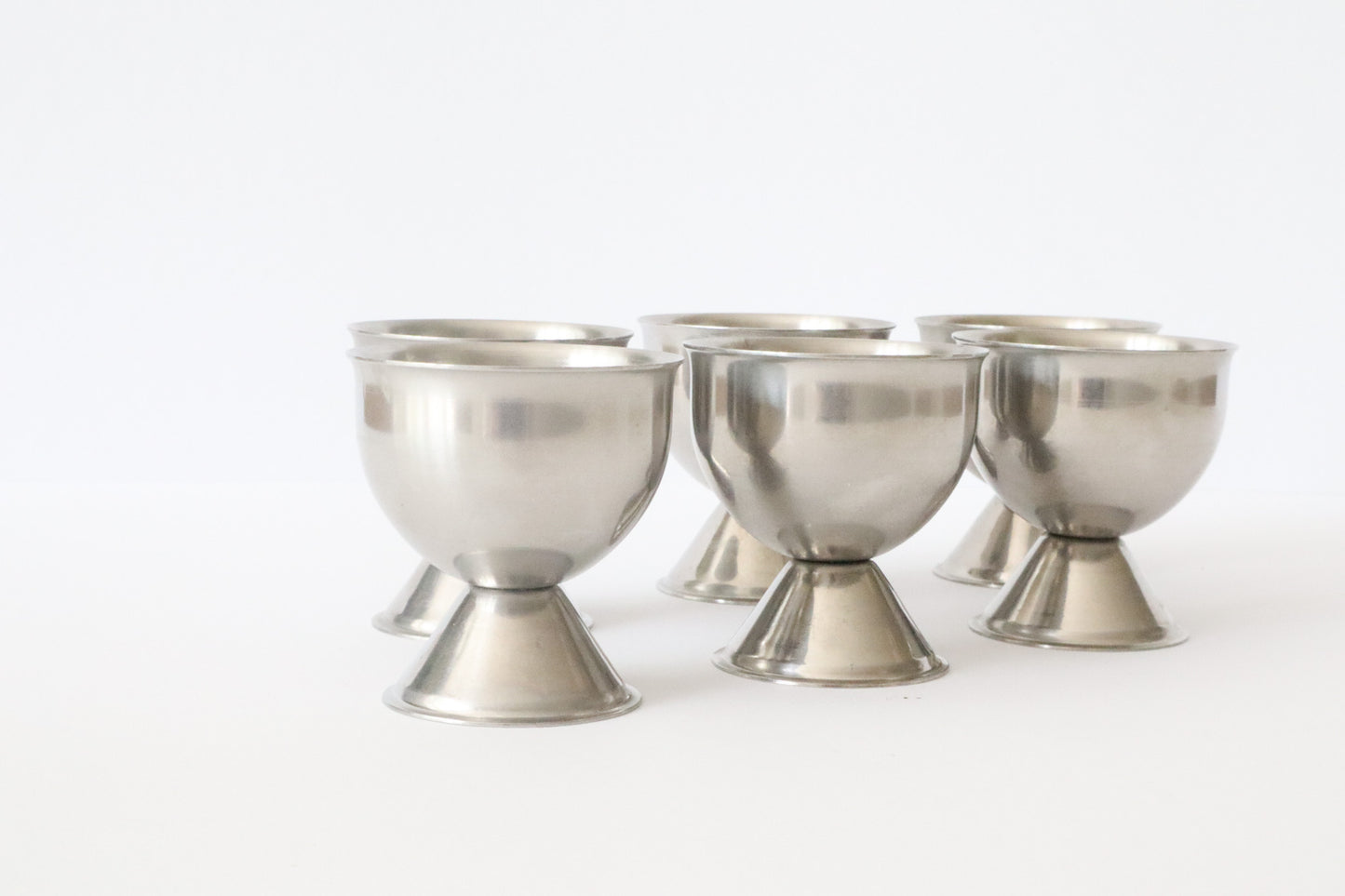 Zilveren Eierdopjes 6st