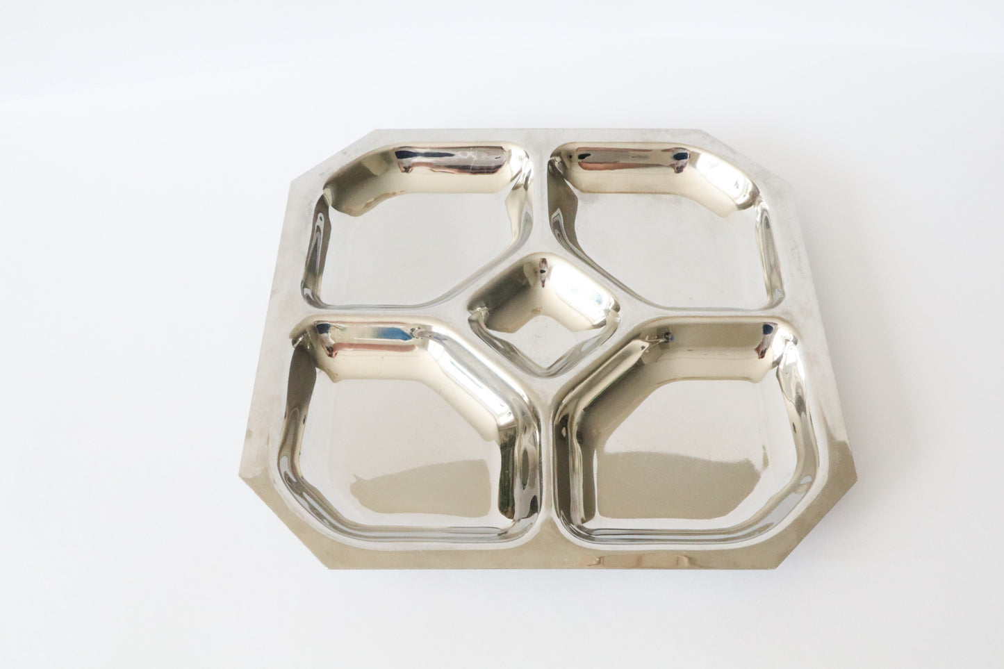 Zilveren Snack Tray Square