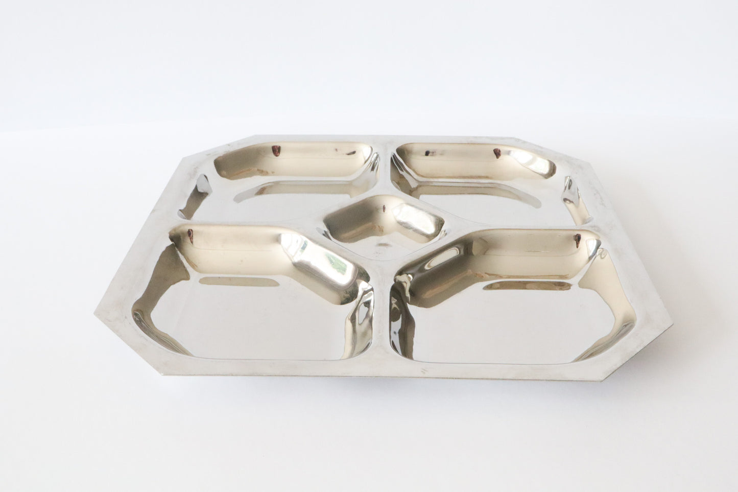 Zilveren Snack Tray Square