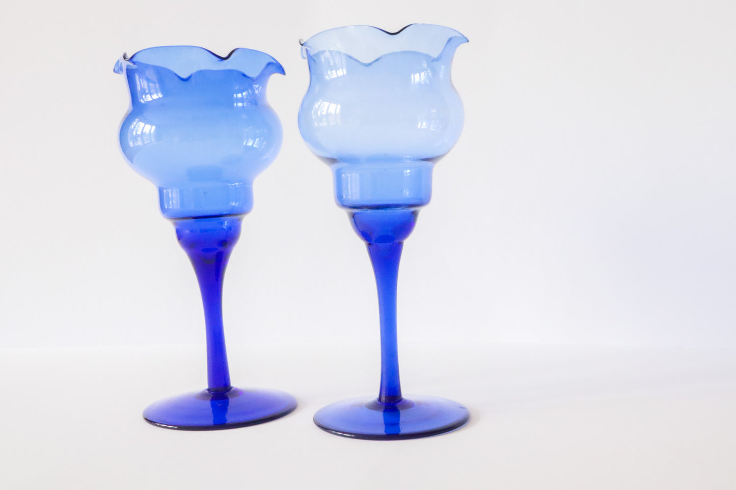 Wijnglazen Blauw 2st