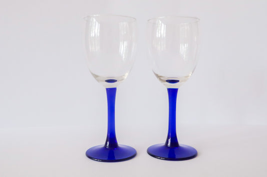 Wijnglazen Blauwe Poot 2st