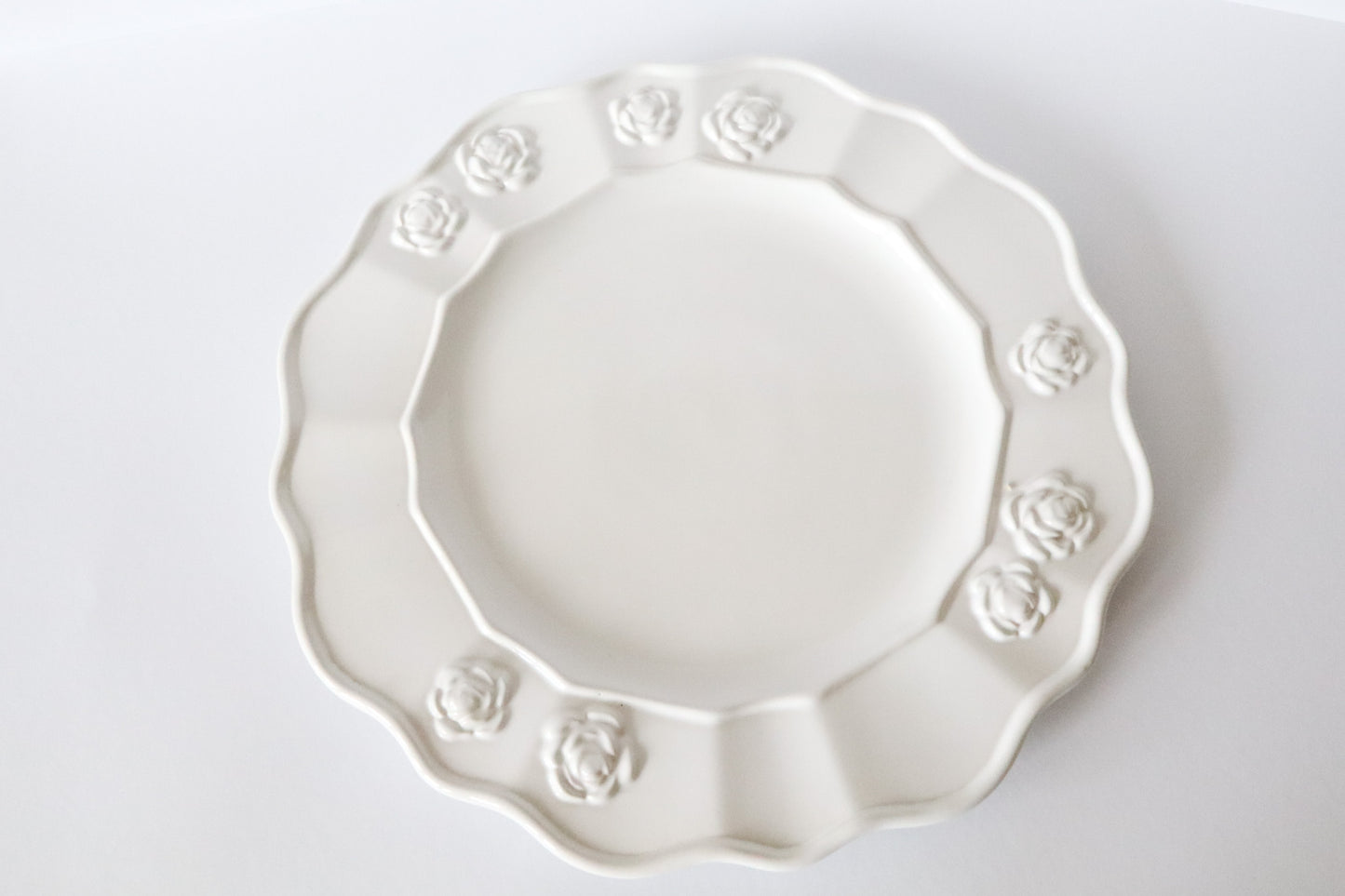 Groot Wit Bord Rozen