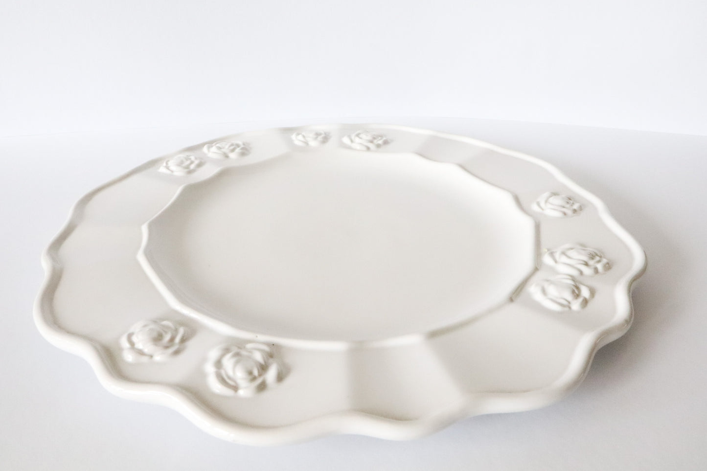 Groot Wit Bord Rozen