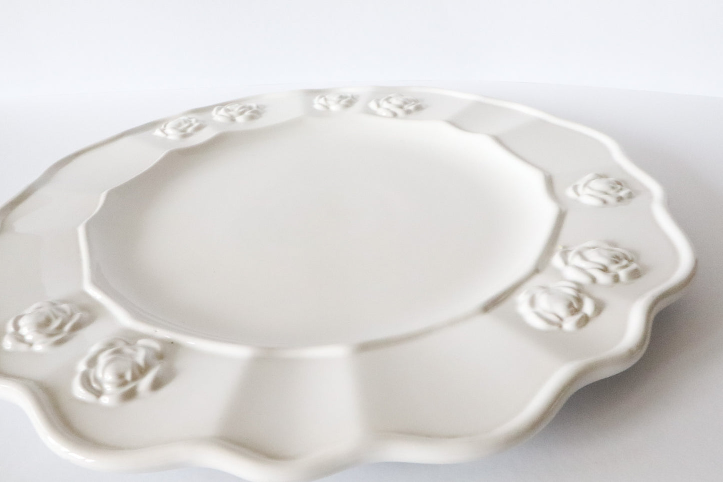 Groot Wit Bord Rozen