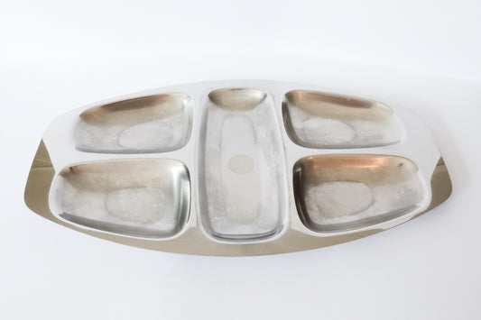 Zilveren Snack Tray Oval