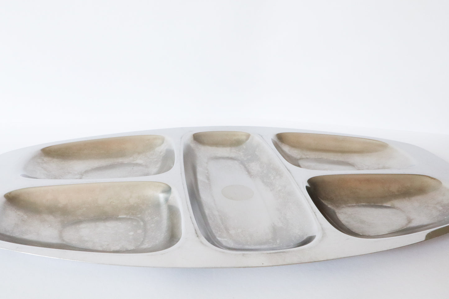 Zilveren Snack Tray Oval