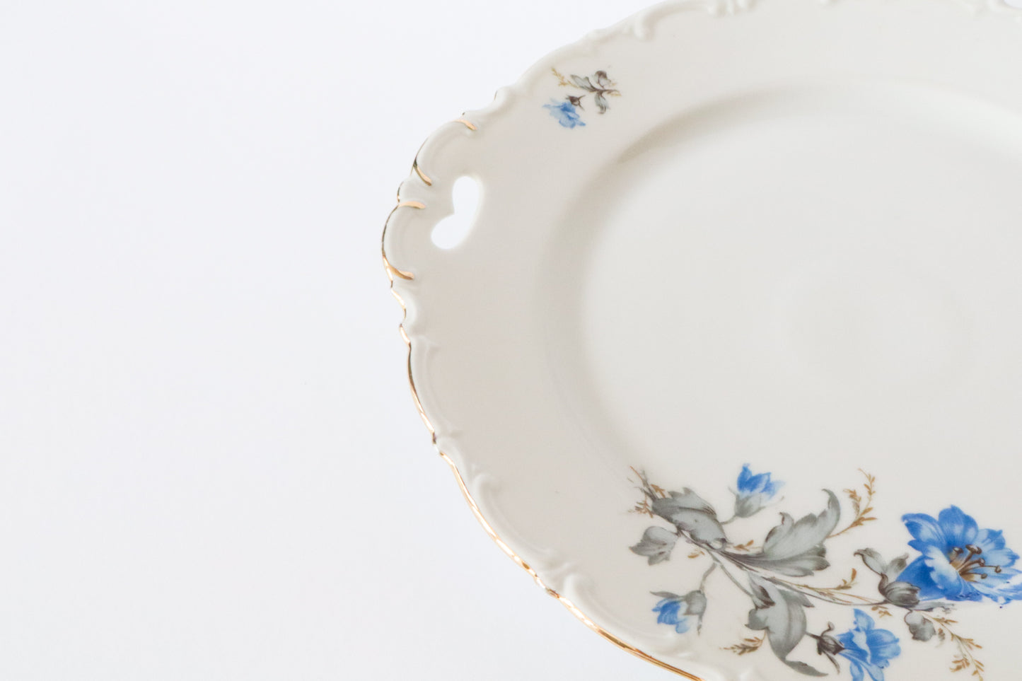 Serveerbord Blauwe Bloemen